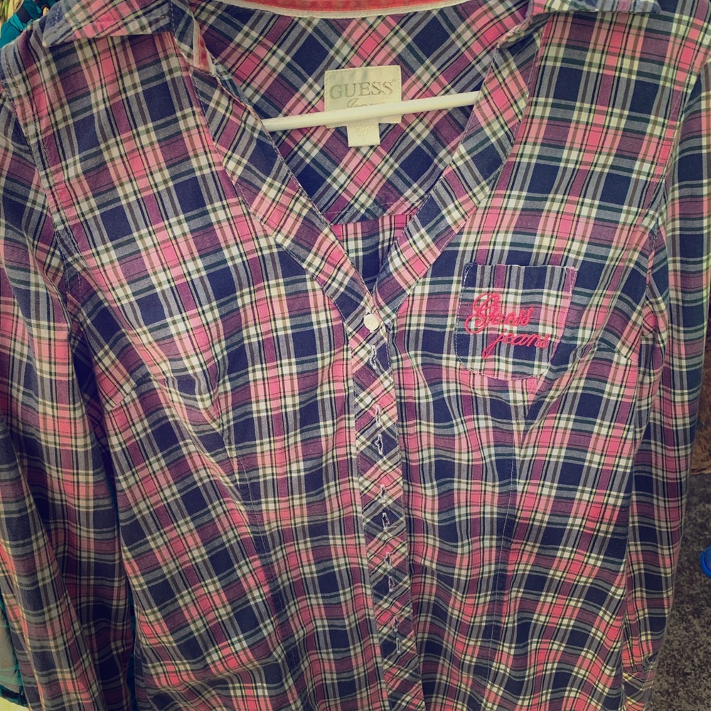 Guess button down shirt